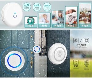 Offre Spéciale <span class=keywords><strong>sonnette</strong></span> <span class=keywords><strong>sans</strong></span> <span class=keywords><strong>fil</strong></span> étanche 32 sonneries carillon intelligent <span class=keywords><strong>sonnette</strong></span> de porte sonnerie de porte pour la maison appartement - Product Image 4