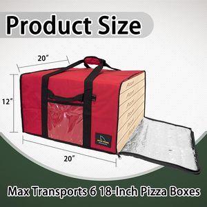 Free Sample Custom Logo Large Capacity Pizza Food <b>Delivery</b> Insulated Large Carry Cooler <b>Bag</b> for Restaurant - Product Image 3