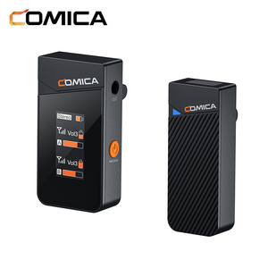 ไมโครโฟนไร้สาย COMICA Vimo C1 2.4G แบบคอนเดนเซอร์ พร้อมจอ LCD รับประกัน 1 ปี แบตเตอรี่ใช้งานได้ 8 ชั่วโมง ลดเสียงรบกวน ความหน่วงต่ำ - Product Image 1