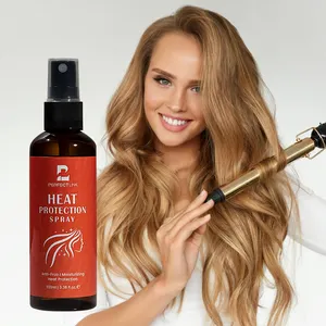 Marque privée Spray protecteur de chaleur à l'huile d'argan personnalisé pour cheveux Protection thermique Spray protecteur de chaleur pour cheveux