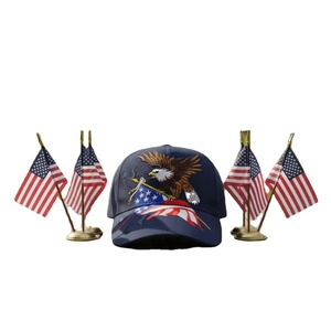 Casquette de baseball unisexe en coton brodé Aigle et motif Argyle, édition 250e anniversaire des États-Unis - Style Hip-Hop, Street Dance, Skateboard - Product Image 1
