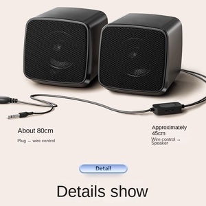 Nouveau système de son <span class=keywords><strong>surround</strong></span> avec des effets d'éclairage ultra-clairs et à volume élevé, petit haut-parleur adapté aux ordinateurs de bureau et aux ordinateurs portables - Product Image 3