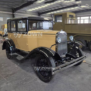 Voiture électrique classique vintage européenne, véhicule de tourisme écologique rétro pour service VIP d'hôtel - Product Image 3