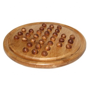 Classic <strong>Board</strong> <strong>Game</strong> Bamboo Wooden <strong>Solitaire</strong> <strong>Game</strong> - Product Image 5