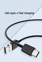 Cable DE DATOS USB a tipo C de carga súper rápida de 15W 3A para Samsung S10 S8 5V Cable de carga USB para cables USB Samsung originales