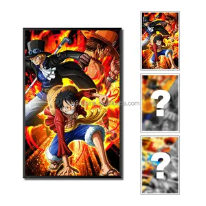 Lentille personnalisée Flip 3D feuille lenticulaire impression lenticulaire Anime affiche Art décoratif photos murales avec cadre