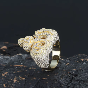 Hip Hop <b>Fire</b> Talisman Zircon Ring Fashion Trend Personality Jewelry Men's Ring - Product Image 2