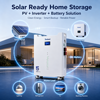 Système de stockage d'énergie domestique Solard 48V 100Ah, performances fiables, cycle profond, empilable, 15 unités en connexion parallèle, 5kWh, lithium-ion