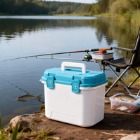 Seau pliable 13QT en LLDPE de qualité alimentaire, moderne, écologique, portable, étanche et réutilisable pour la pêche et la boisson