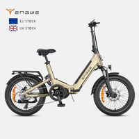 Envío Gratuito en la UE, Bicicleta Eléctrica Plegable Multifuncional Engwe L20 3.0 Pro con Motor Central de 250W y Monitoreo por Aplicación, Ideal para Desplazamientos Urbanos