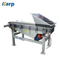 Machine de séparation par tamis vibrant pour compost, 2 sorties, tamis vibrant linéaire