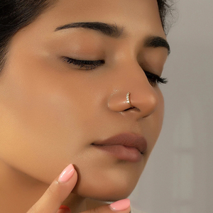 ROXI Anillo de Nariz de Plata S925 con Zirconia Ojo de Caballo en Forma de Serpiente, Joyería al por Mayor para Piercing de Nariz, Venta Caliente - Product Image 5