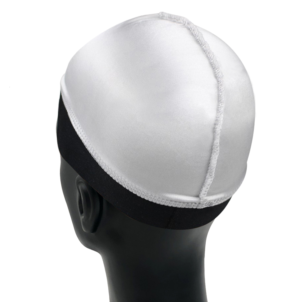2 Bonnets Vagues En Soie Satin - Pour 360/540/720 Vagues - Taille Unique 49-59cm - Noir