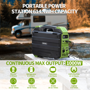 สถานีพลังงานแสงอาทิตย์แบบ Pure Sine Wave LiFePO4 ปี 2026 กำลังไฟ 1000 วัตต์ พร้อมแผงโซลาร์เซลล์ 40 วัตต์ ชาร์จเร็ว 60 วัตต์ แบตเตอรี่สำรองพลังงาน 614 วัตต์-ชั่วโมง เครื่องกำเนิดพลังงานแสงอาทิตย์สำหรับรถยนต์ - Product Image 5