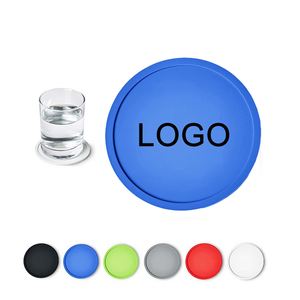 Custom Printed Logo Promotional Round Silicone Coaster for Drink Cup <b>Mat</b> Set Soft Rubber Coaster <b>Bar</b> Beer Custom Coaster Coffee - Product Image 2
