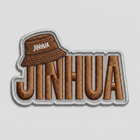Patch brodé 3D personnalisé avec inscription anglaise exquise, contenu, couleur et taille personnalisables pour vêtements
