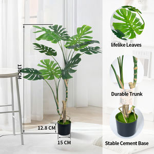 <span class=keywords><strong>Plante</strong></span> artificielle décorative d'intérieur en pot de <span class=keywords><strong>Monstera</strong></span> Bonsai Tree panaché Deliciosa pour un design élégant - Product Image 2