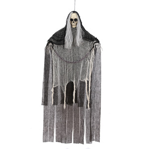 Kit de 3 Esqueletos Colgantes Luminosos de Halloween, Decoración Espeluznante para Fiestas y Salas de Escape - Product Image 2
