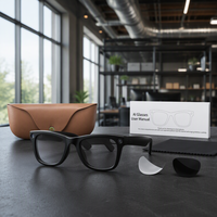 Lunettes Intelligentes Anti-Lumière Bleue avec Caméra HD 8MP, Étui de Charge Magnétique 2000mAh, Assistant IA, Traduction et Vidéo 4K pour Sports de Plein Air