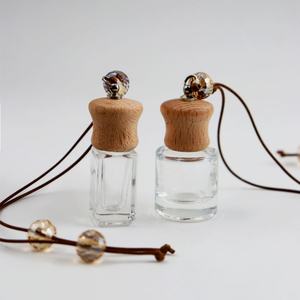 Custom 8ml Square Car <b>Perfume</b> Bottle Air Freshener Hanging Glass Bottle Empty <b>Perfume</b> Diffuser Packing Container - Product Image 2