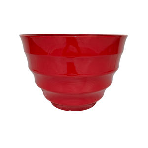 <span class=keywords><strong>Pot</strong></span> <span class=keywords><strong>de</strong></span> fleurs en plastique brillant <span class=keywords><strong>de</strong></span> grande taille, texture multi-circulaire, 12''/16'', trou <span class=keywords><strong>de</strong></span> drainage, léger, durable, pour intérieur/extérieur - Product Image 2