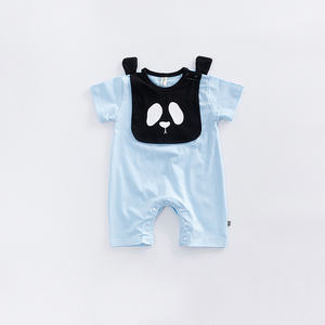 Fabricants de vêtements en gros : Combinaisons et barboteuses mignonnes à motif panda pour nouveau-nés - Product Image 3