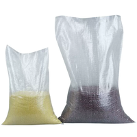 China Lage Prijs Nieuwe Op Maat Gemaakte 50KG 100KG PP Plastic Geweven Zakken Transparante poly geweven zak Vochtbestendige transparante geweven zak