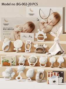 Set de Regalo de 20 Sonajeros <span class=keywords><strong>para</strong></span> Bebés Recién Nacidos, <span class=keywords><strong>Juguetes</strong></span> de Peluche Orgánicos Libres de BPA, Caja de <span class=keywords><strong>Juguetes</strong></span> Sensoriales <span class=keywords><strong>para</strong></span> Bebés de 0 a <span class=keywords><strong>6</strong></span> <span class=keywords><strong>Meses</strong></span>, Regalo <span class=keywords><strong>para</strong></span> Baby Shower - Product Image 2