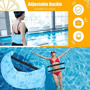 Ceinture de natation gonflable en PVC, flotteur de piscine portable, aide à la taille pour adultes, ceinture d'entraînement de natation réglable avec boucle - Product Image 5