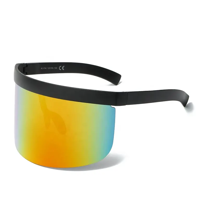 Fashion 93mm Super Large Lens Visor Glasses Face Cover Face Shield Anti-peep Anti-fog Sun Block Sunglasses
