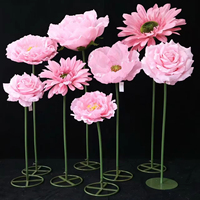 Grande fleur artificielle de pivoine en soie unie, réaliste, faite à la main, longue durée, moderne, pour décoration de mariage et de remise de diplôme