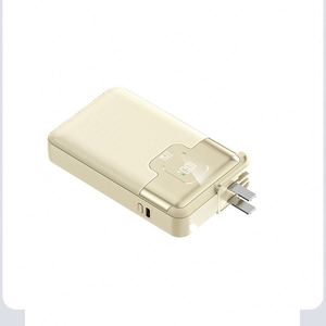 3-In-1 PD22.5W USB-<b>C</b> Interface Fast <b>Charging</b> Travel Power Bank AC Plug & LED Display Convenient PVC Material - Product Image 1