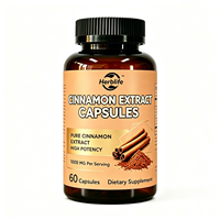 Capsules de Cannelle de Ceylan Pure et d'Extrait de Crevette Amère, Soutien du Métabolisme Cardiaque, Vente en Gros OEM/ODM Usine