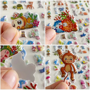 Adesivi Mini Puffy Carini per Bambini e Ragazze, Piccoli Adesivi 3D con Animali Cartoon: Gatto, Coniglio, Cane, Cucciolo, Gattino, <span class=keywords><strong>Coniglietto</strong></span>, Cibo - Product Image 4