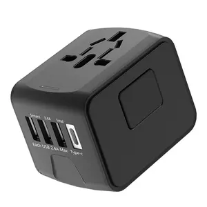 多国通用插座美国英国欧盟旅行充电器USB带类型多功能充电座