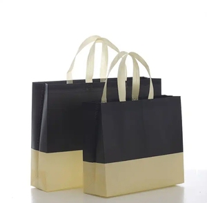 Bolsa de compras ecológica reutilizable con logotipo personalizado en color liso impreso para uso diario y de regalo - Product Image 6