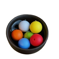 Perles de dentition en silicone, perles focales, bijoux souples pour bébé, sans BPA, 137 couleurs en stock, rondes de 15 mm, prix d'usine, vente en gros