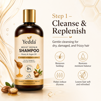 Shampooing et après-shampoing hydratants et nourrissants au miel naturel, biologique marocain, rend les cheveux plus lisses et doux.