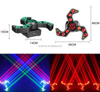 Nouvelle Lampe de Scène Mobile RGBW 4-en-1 Effet Œil d'Abeille, Stroboscope et Faisceau Doré à Trois Bras pour Discothèque, Club, Bar et Cérémonie