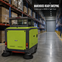 Balayeuse autoportée XY-C20 entièrement fermée, largeur de nettoyage 2000 mm, 16000 m²/h, batterie 48V 150Ah, pour usine et entrepôt