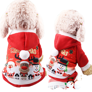 <span class=keywords><strong>Pull</strong></span> en molleton <span class=keywords><strong>de</strong></span> coton imprimé motif renne <span class=keywords><strong>de</strong></span> Noël pour chien, éco-responsable, lavable à la main, accessoires d'hiver - Offres Exceptionnelles Shine Top - Product Image 2