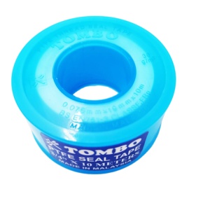 เทปพันเกลียวกันน้ำ PTFE ขนาด 1/2 นิ้ว TOMBO 12 มม. x 0.075 มม. x 10 ม. สีขาว ขายดีจากโรงงาน อุปกรณ์ประปา - Product Image 1