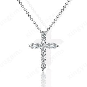 Fashion Design 925 <b>Silver</b> <b>Cross</b> Pendant ,moissanite Diamond Pendant Necklace Moissanite Custom Jewelry - Product Image 2