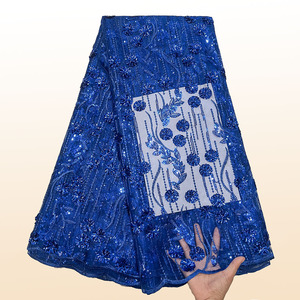 2025 precio al por mayor cordón guipur encaje lentejuelas tela francesa bordado para vestidos de novia mujeres textiles para el hogar bordado - Product Image 2