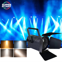 Projecteur Fresnel LED COB 100W CRI95 3200K~5600K Zoom motorisé Sans ventilateur Silencieux Lumière de scène DMX RDM pour studio et théâtre