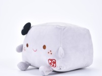 Fabricant en gros de jouets en peluche alimentaires doux et rembourrés en forme de tofu carré personnalisés