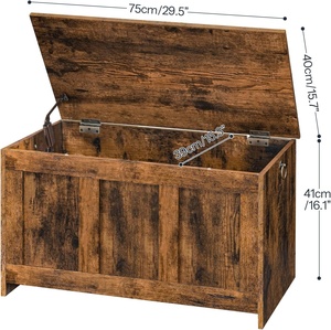 <span class=keywords><strong>Banc</strong></span> <span class=keywords><strong>de</strong></span> <span class=keywords><strong>rangement</strong></span> et <span class=keywords><strong>coffre</strong></span> à plateau relevable en bois, <span class=keywords><strong>design</strong></span> moderne, multifonctionnel, pour entrée, salon, organisateur - Product Image 3