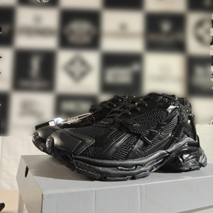 2026 Design de luxe pour hommes, baskets épaisses de haute qualité en cuir véritable, mocassins lumineux tendance intemporels, Automne Été - Product Image 1
