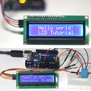 Màn hình <span class=keywords><strong>LCD</strong></span> 16*2 ký tự với mô-đun giao diện I2C Độ phân giải 128x64 cho dữ liệu cảm biến Arduino & Hiển thị văn bản - Product Image 1