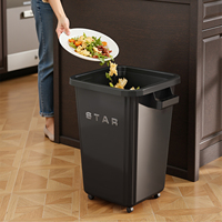 Poubelle écologique en PP, facile à nettoyer pour la collecte des déchets de cuisine dans la cour arrière des restaurants
